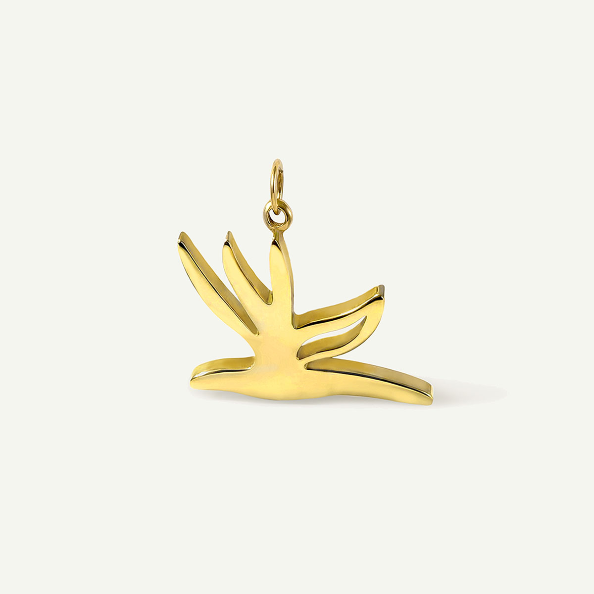 Bird of Paradise Charm, Gold