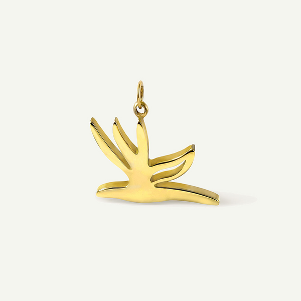 Bird of Paradise Charm, Gold