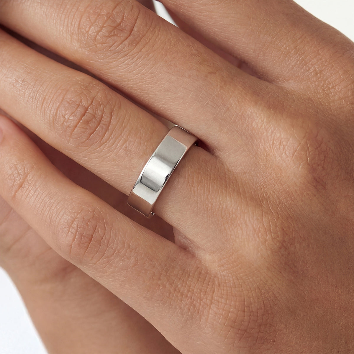 Flat Basic Thick Ring