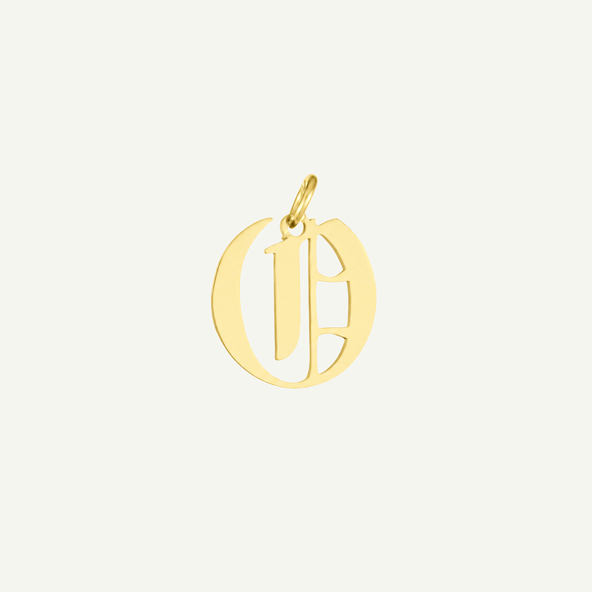 Old English Monogram Charm