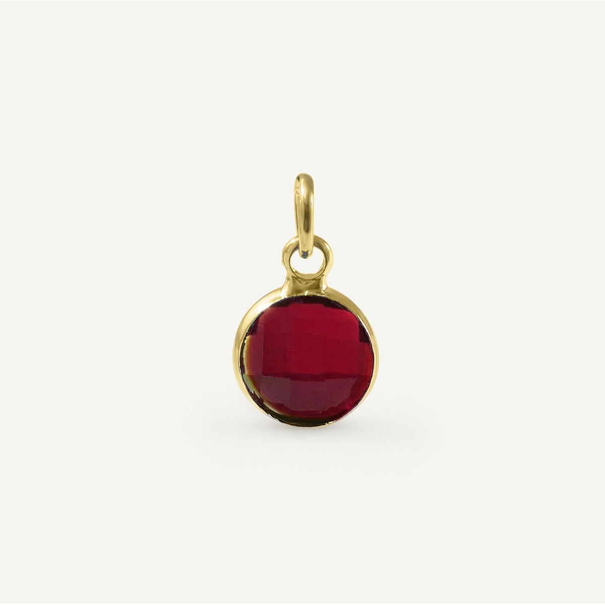 Circle Charm Birthstone