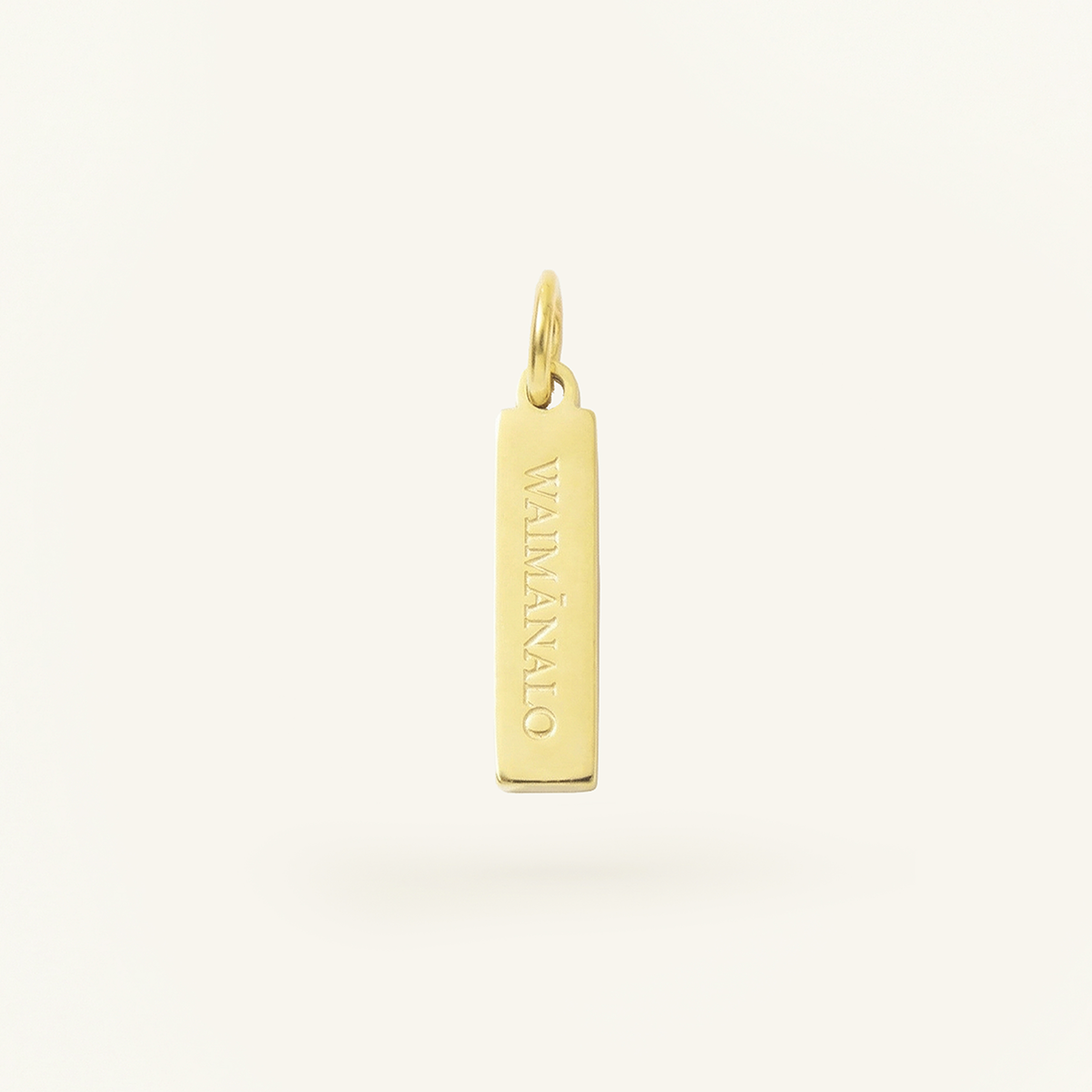 Waimānalo Rectangle Charm, Gold