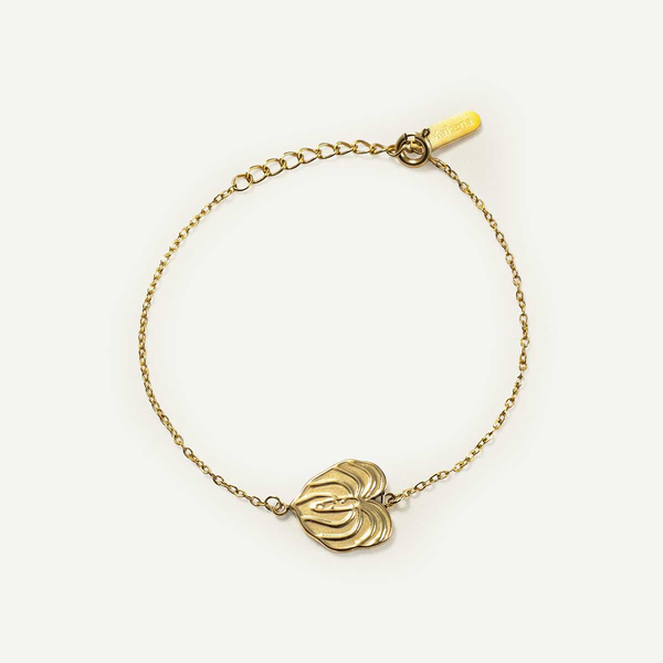 Anthurium Bracelet, Gold