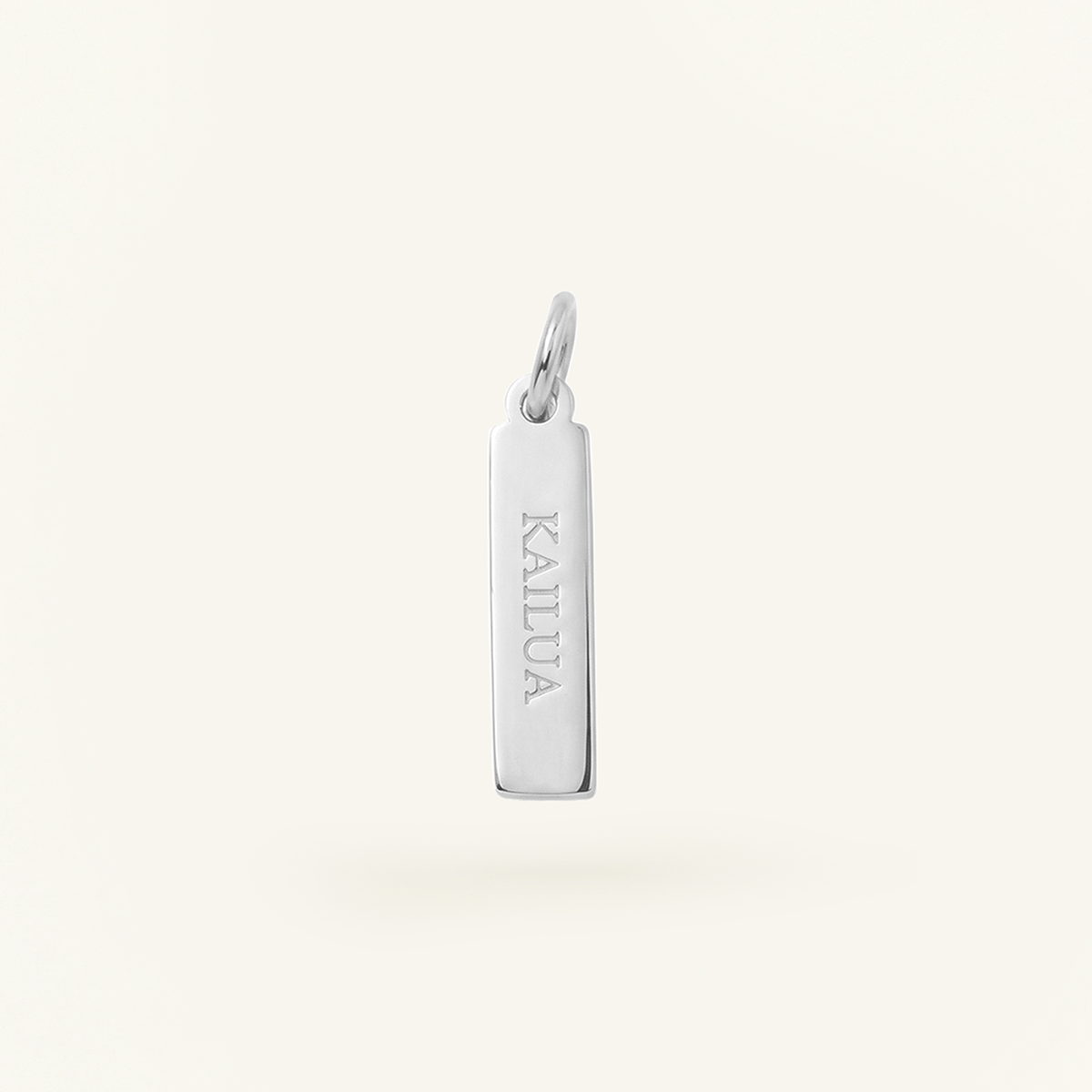 Kailua Rectangle Charm Silver