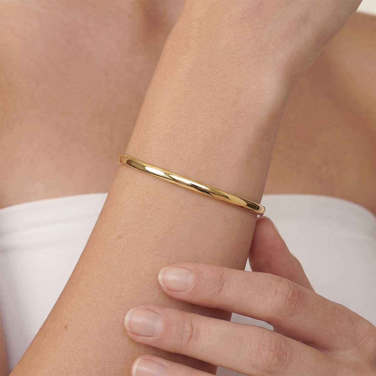Half Round Cuff, Gold