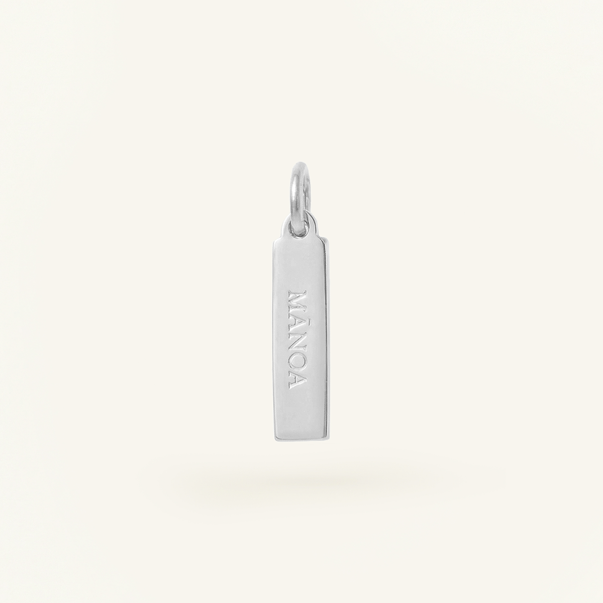 Mānoa Rectangle Charm Silver