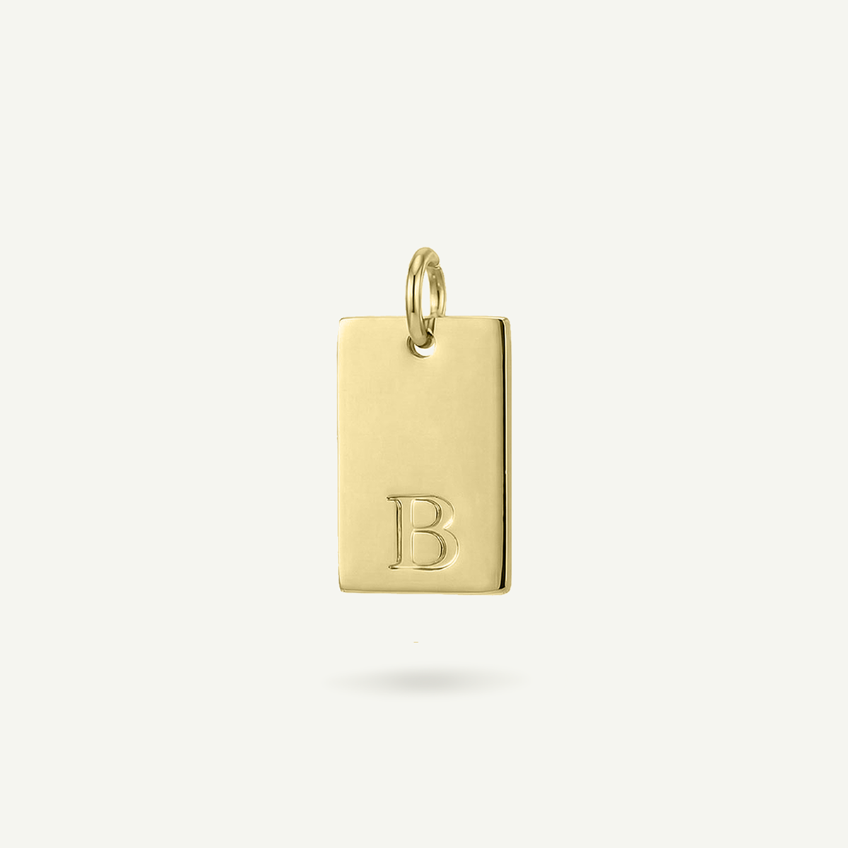 Rectangle #2 Monogram Letter Charm