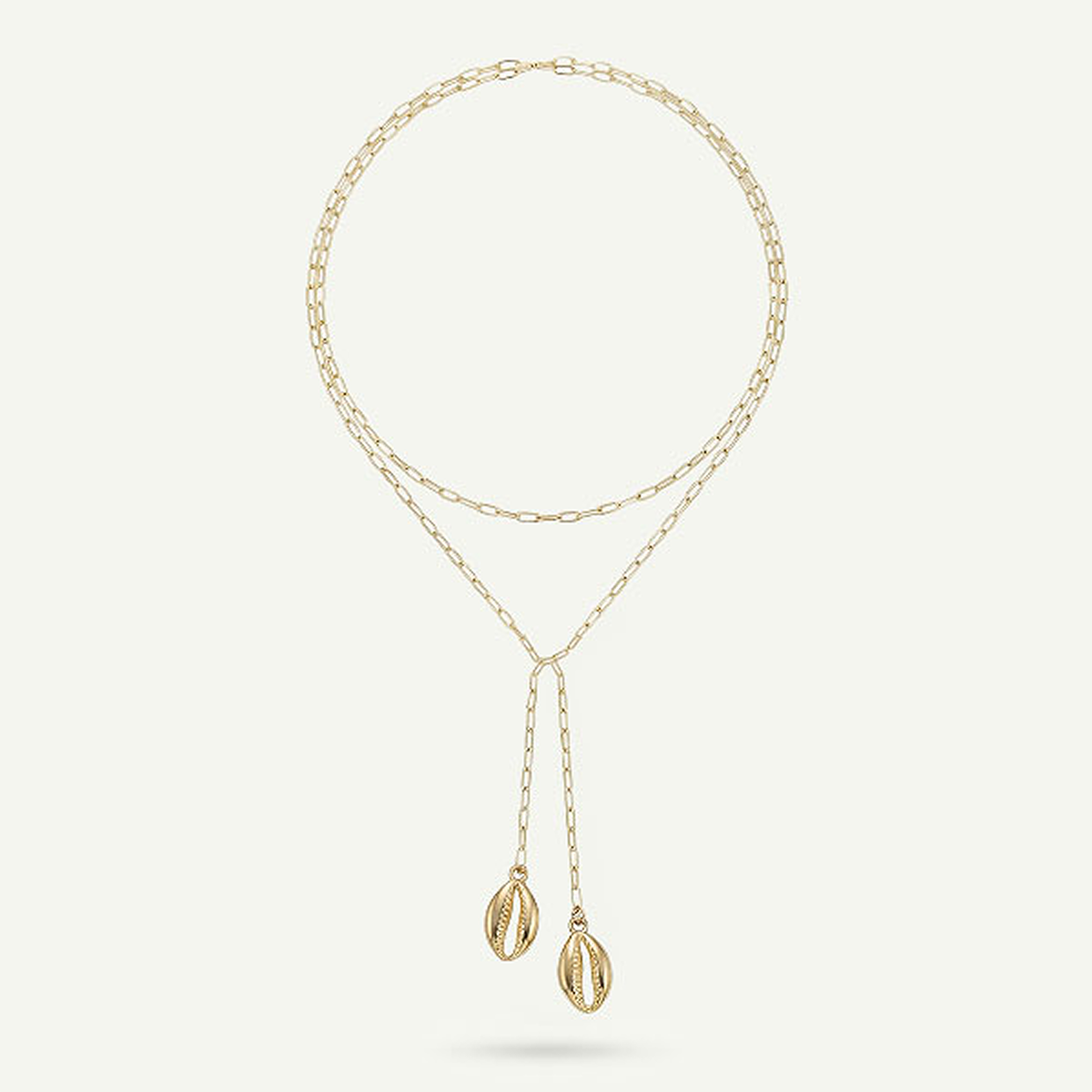 Leho Wrap Necklace, Gold