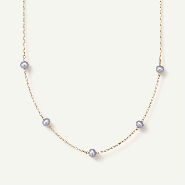 Solana Grey Pearl Necklace