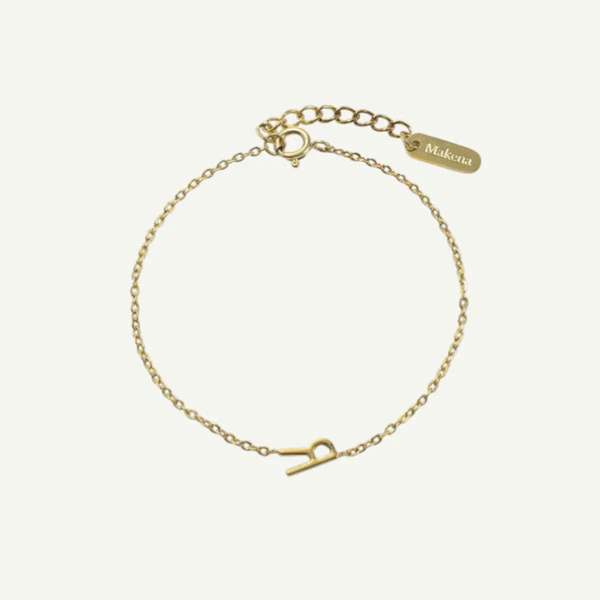 Monogramed Side Bracelet
