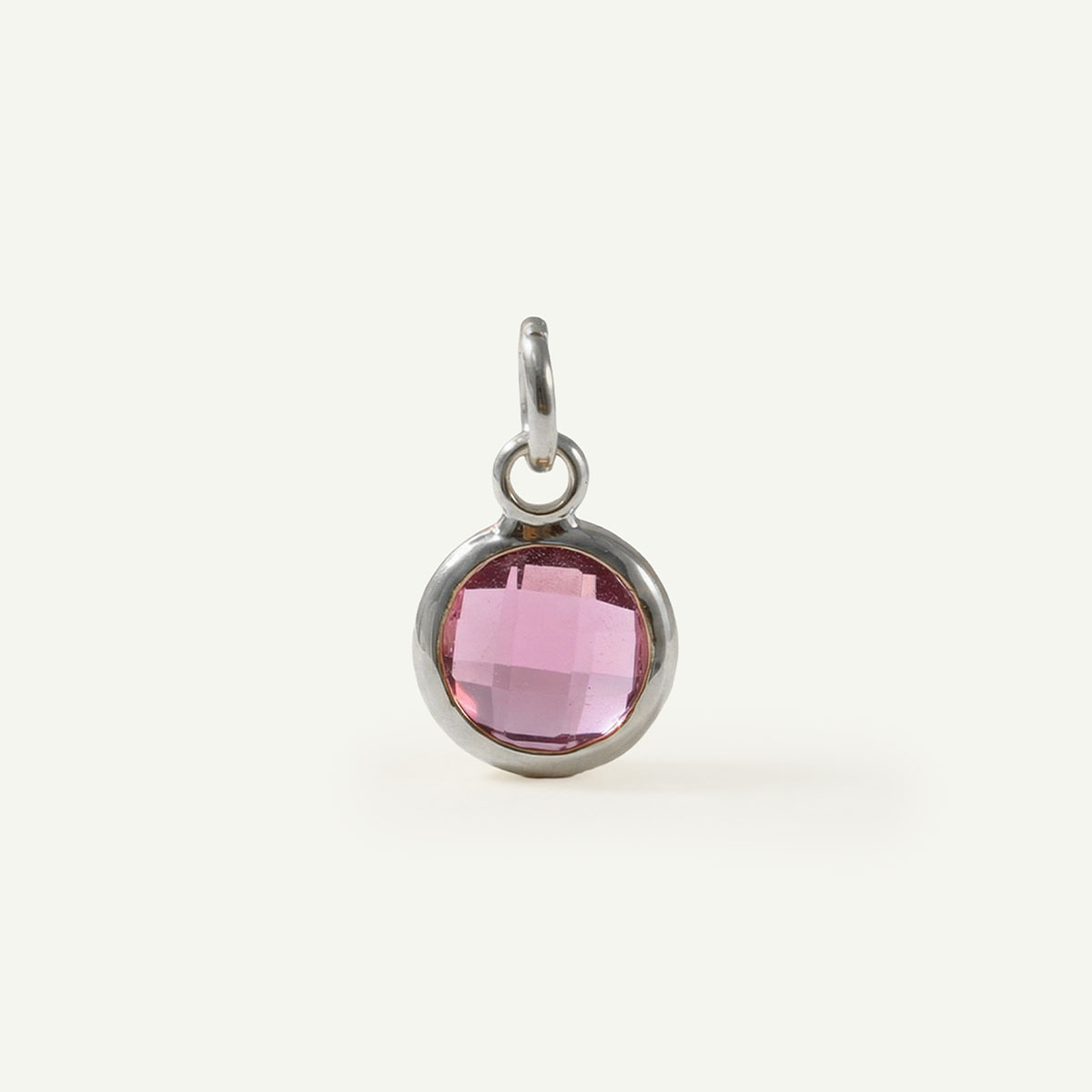 Circle Charm Birthstone