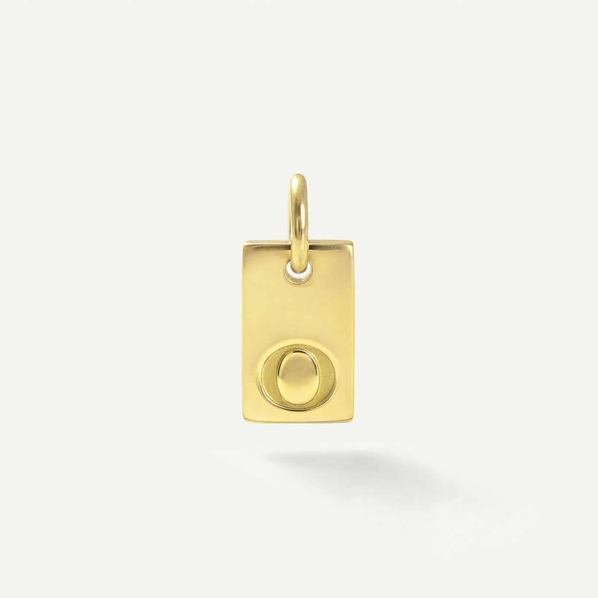 Rectangle Monogram Letter Charm