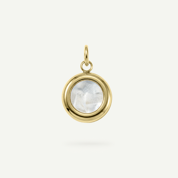 Circle Mother of Pearl Charm