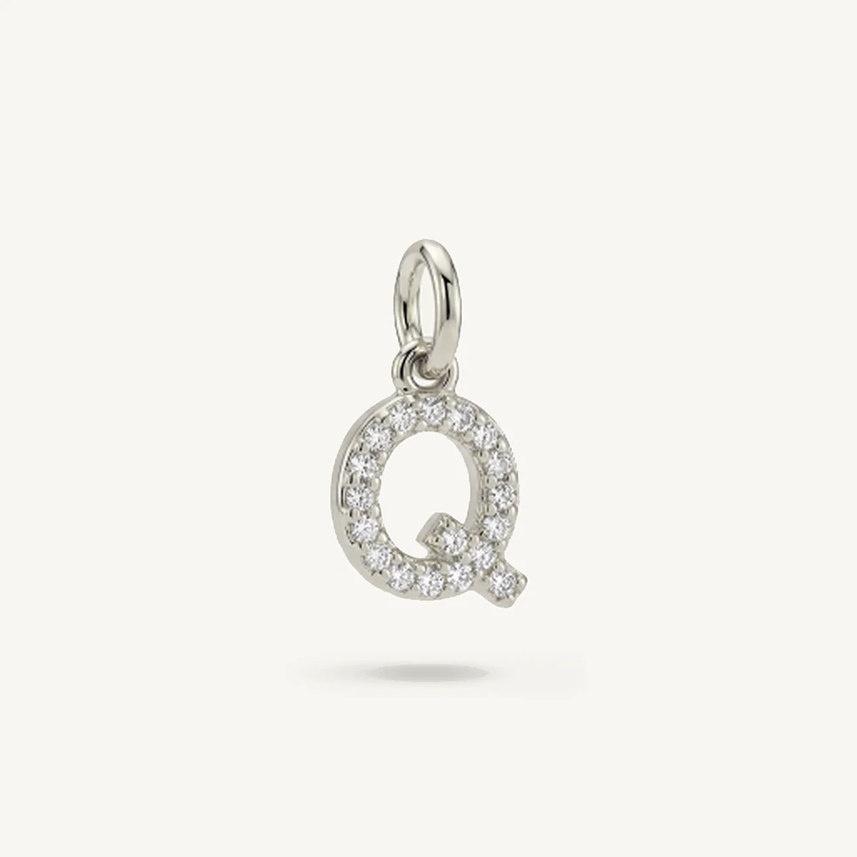 Diamond Monogram Letter Charm