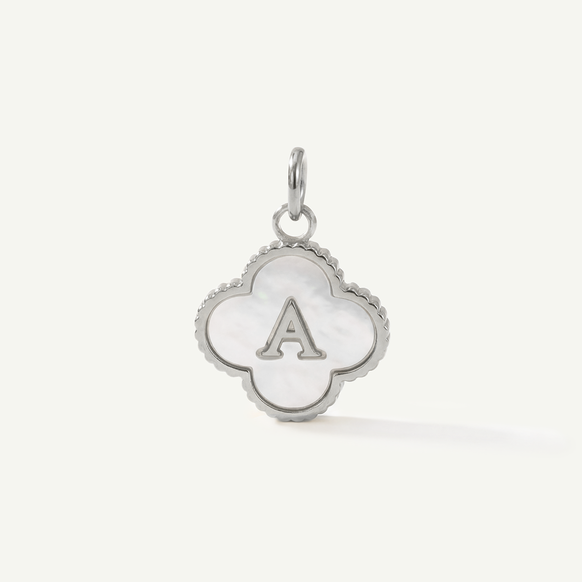MOP Clove Monogram Letter Charm