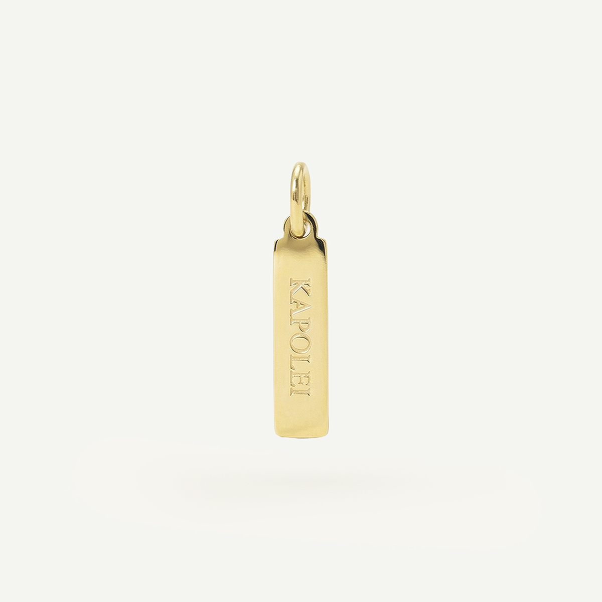 Kapolei Rectangle Charm Gold