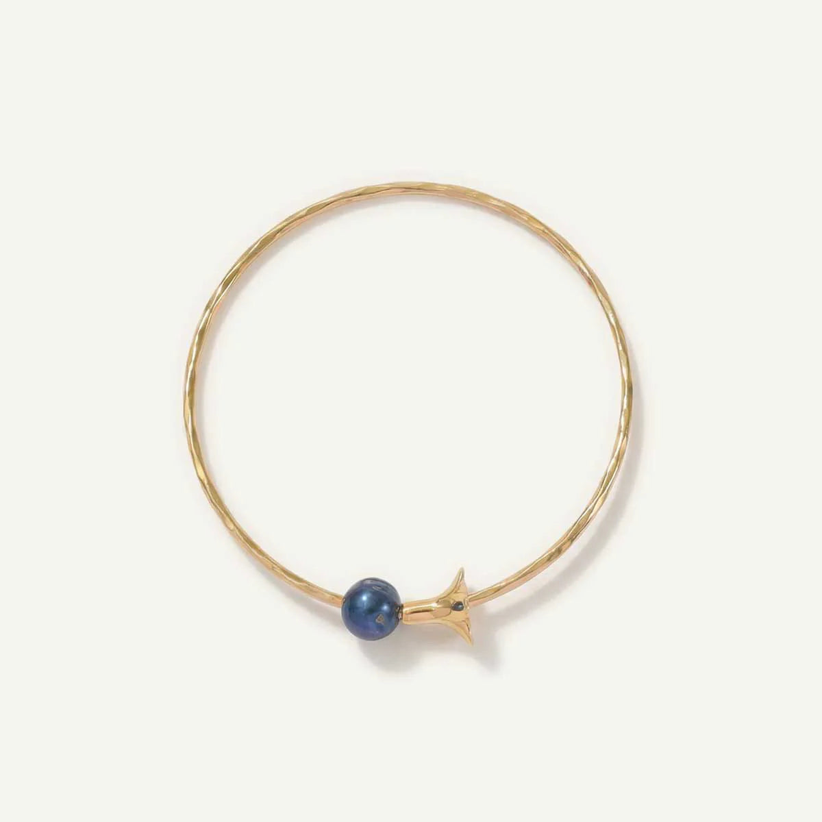 Plumeria and Pearl Bangle