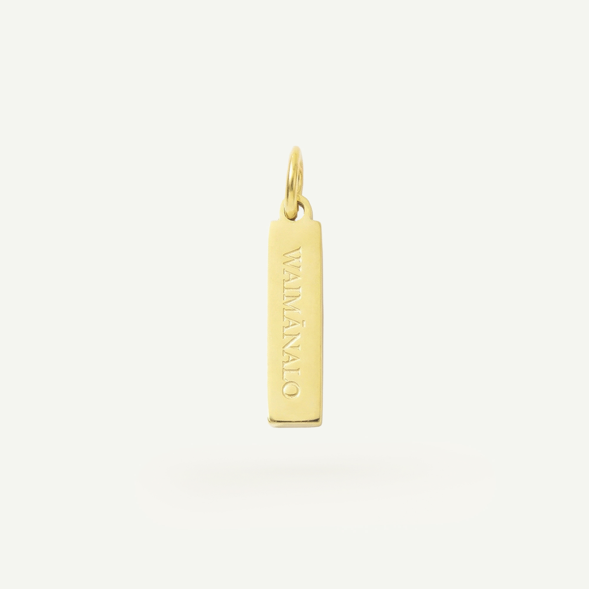 Waimānalo Rectangle Charm, Gold