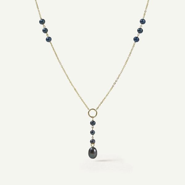 Moana Pearl Necklace, Gold