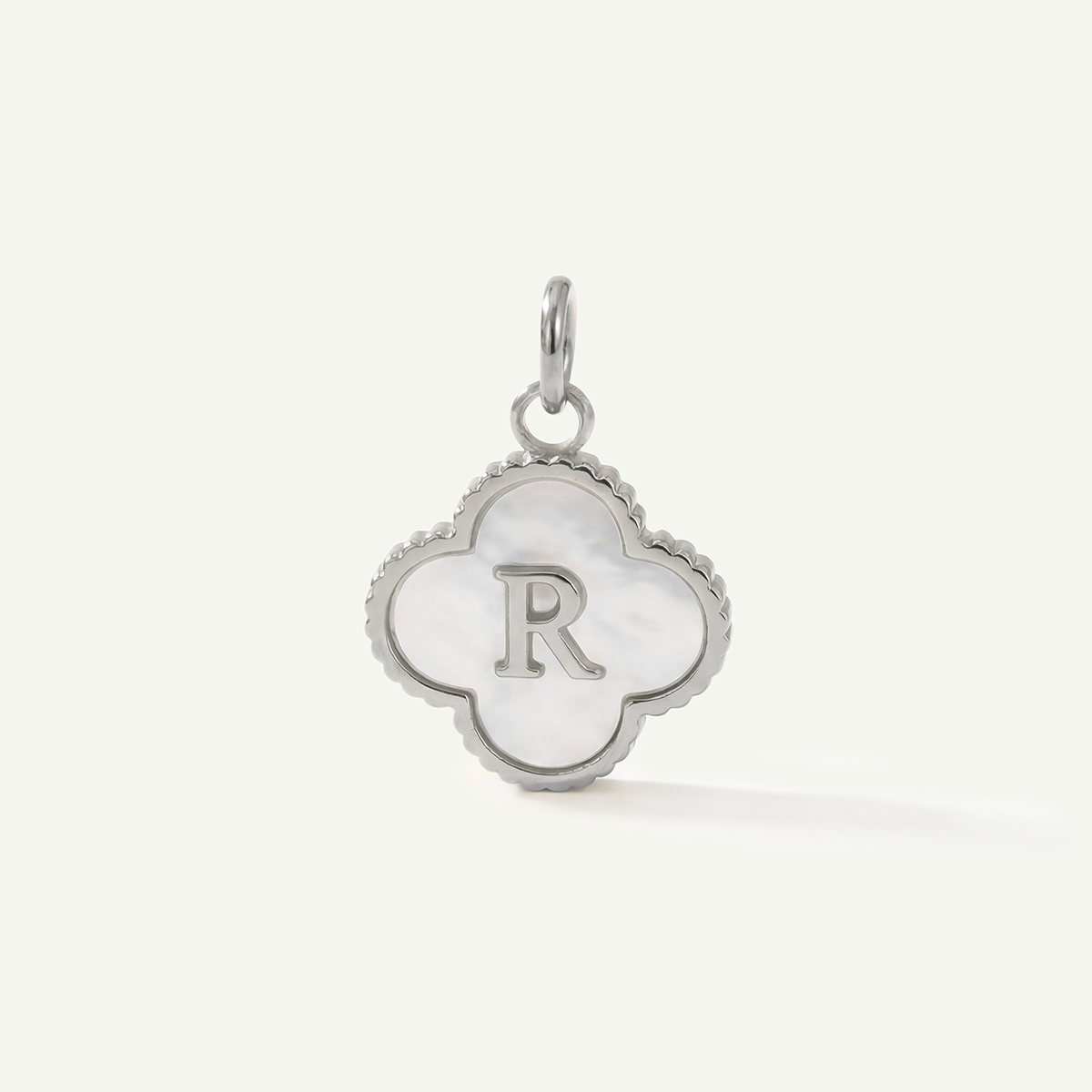 MOP Clove Monogram Letter Charm