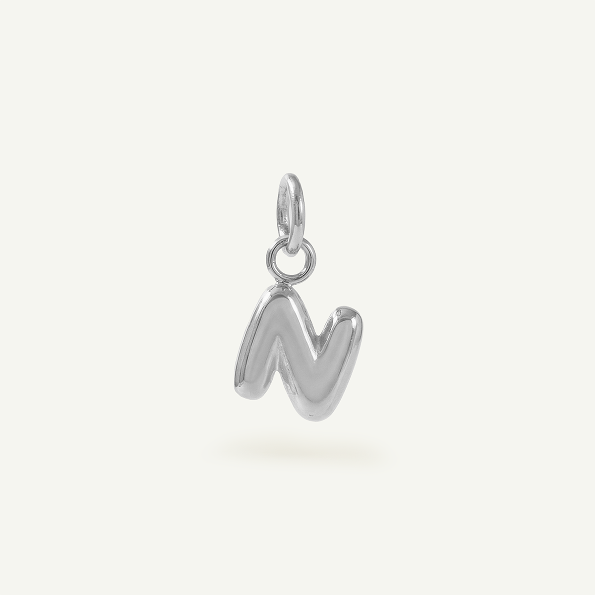 Bubble Monogram Letter Charm
