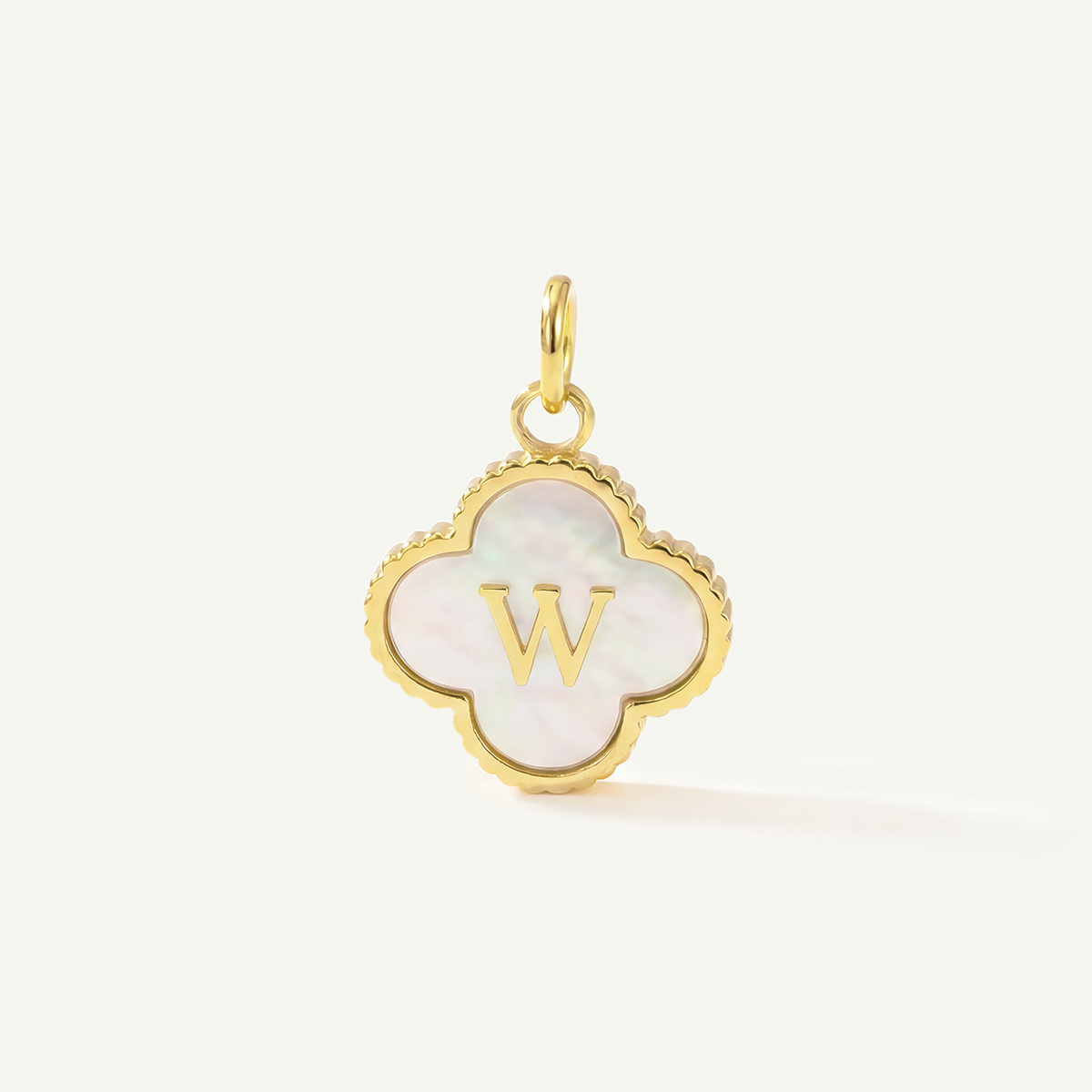 MOP Clove Monogram Letter Charm