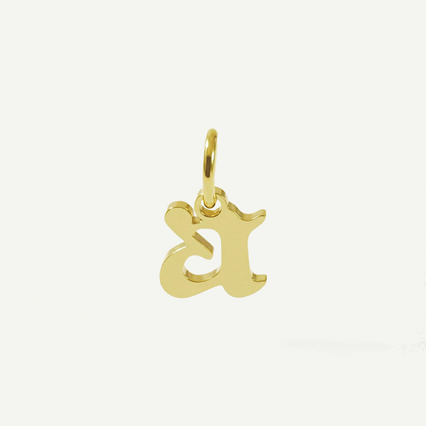 Old English Lowercase Monogram Charm