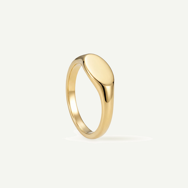 Oval Flat Top Ring