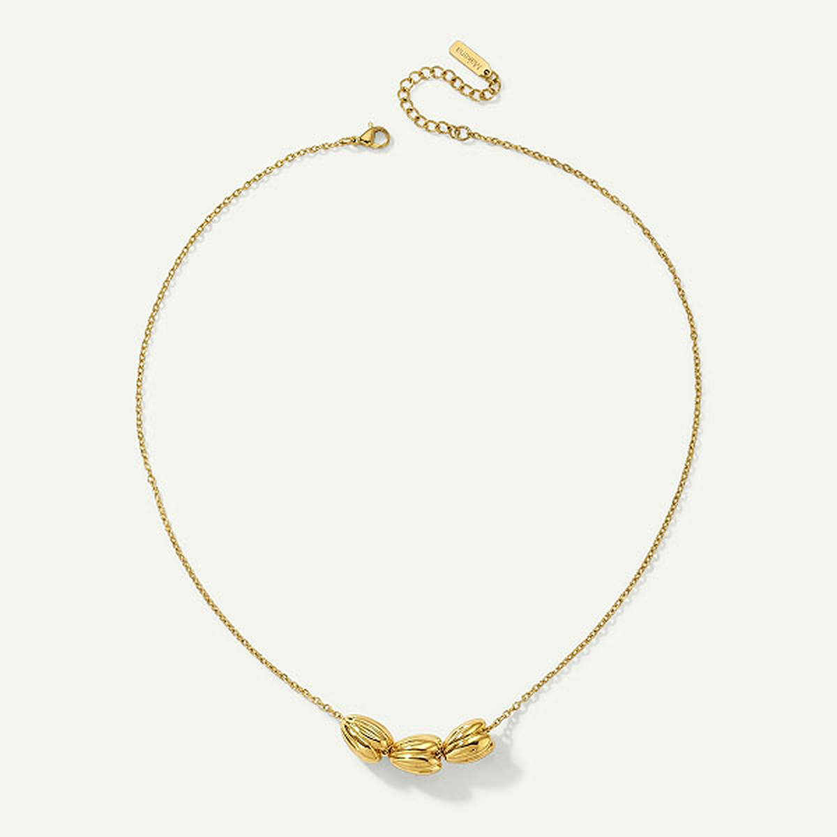 Pikake Bead Necklace. Gold