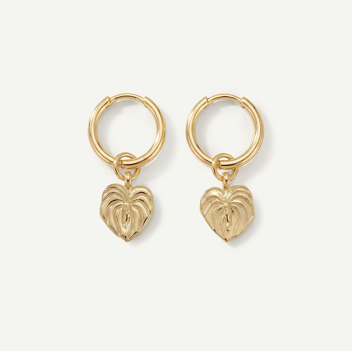 Anthurium Mini Hoops, Gold