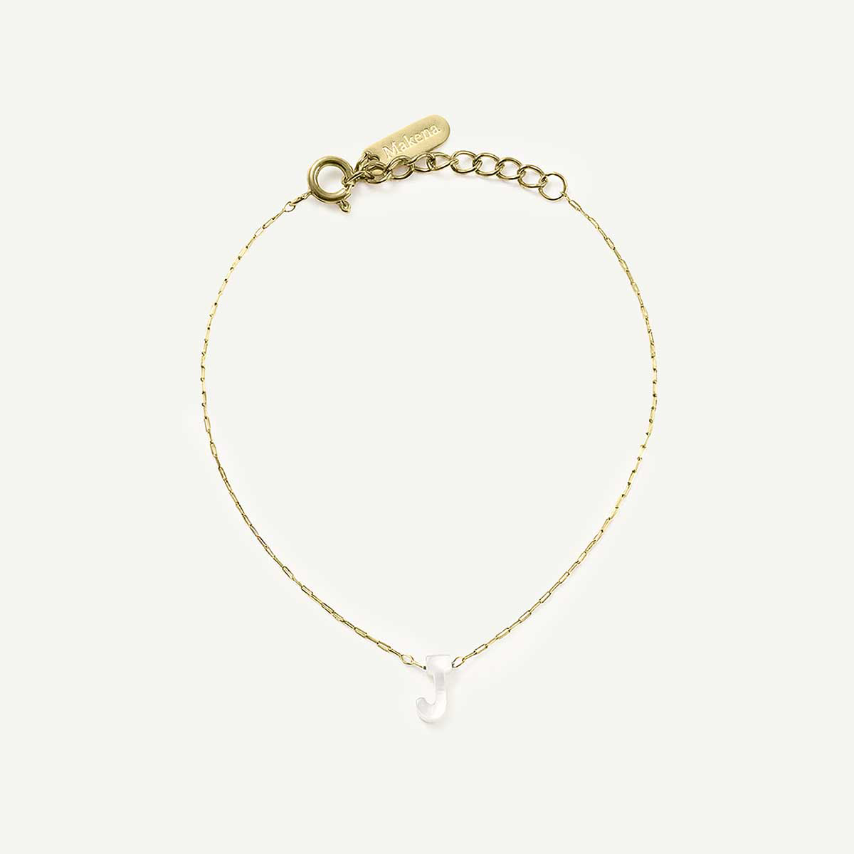 Monogram Mother of Pearl Bracelet