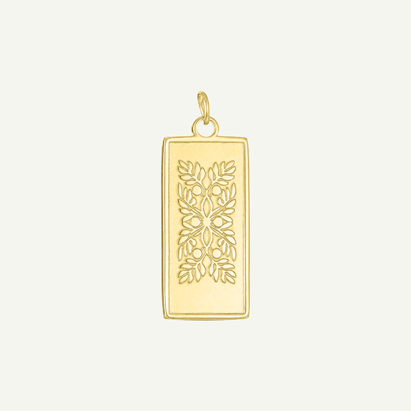 ‘Ulu Quilt Long Rectangle Pendant