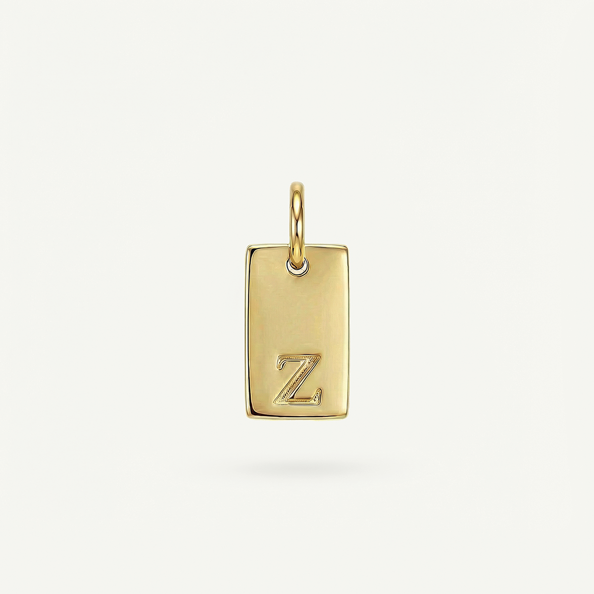 Rectangle #2 Monogram Letter Charm