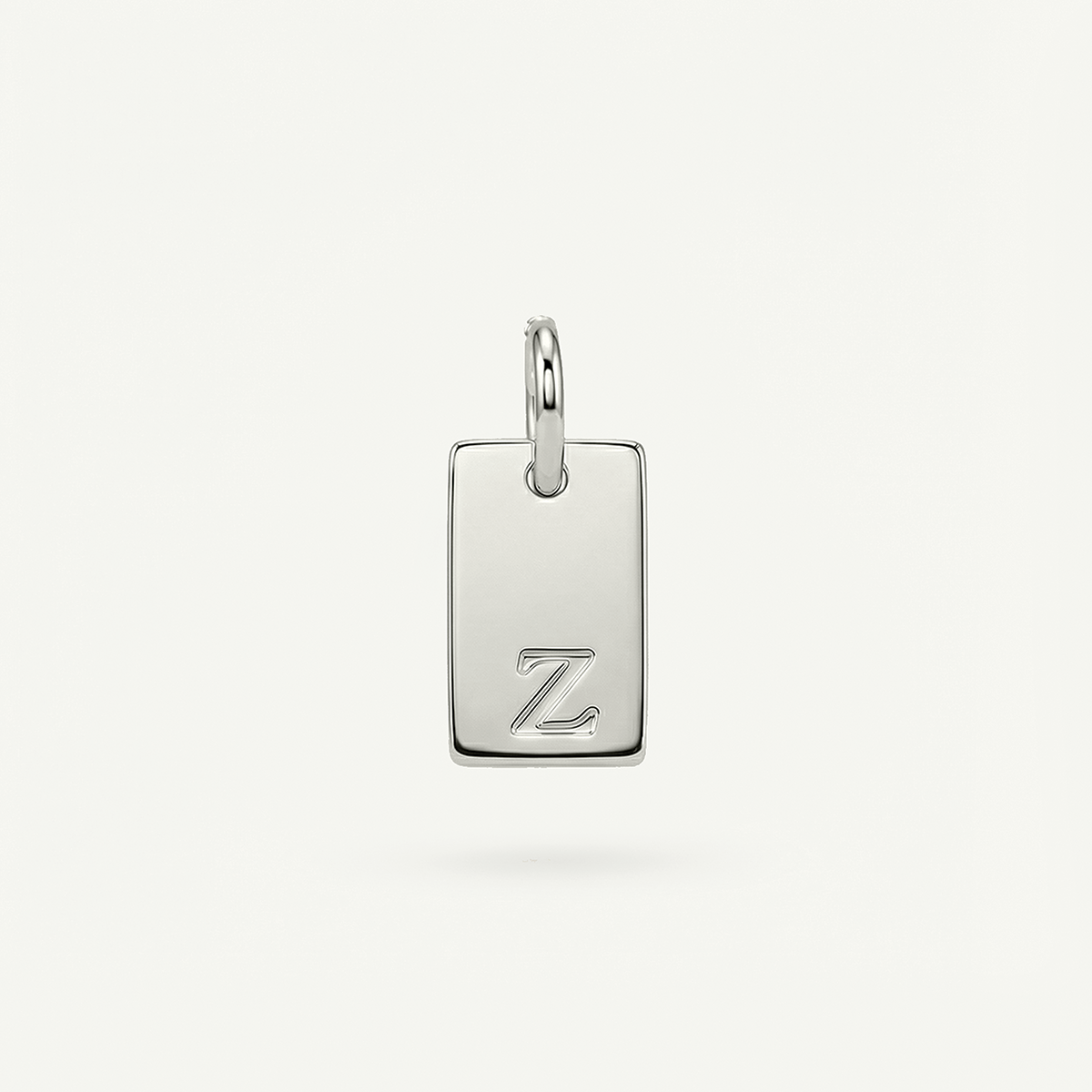 Rectangle #2 Monogram Letter Charm