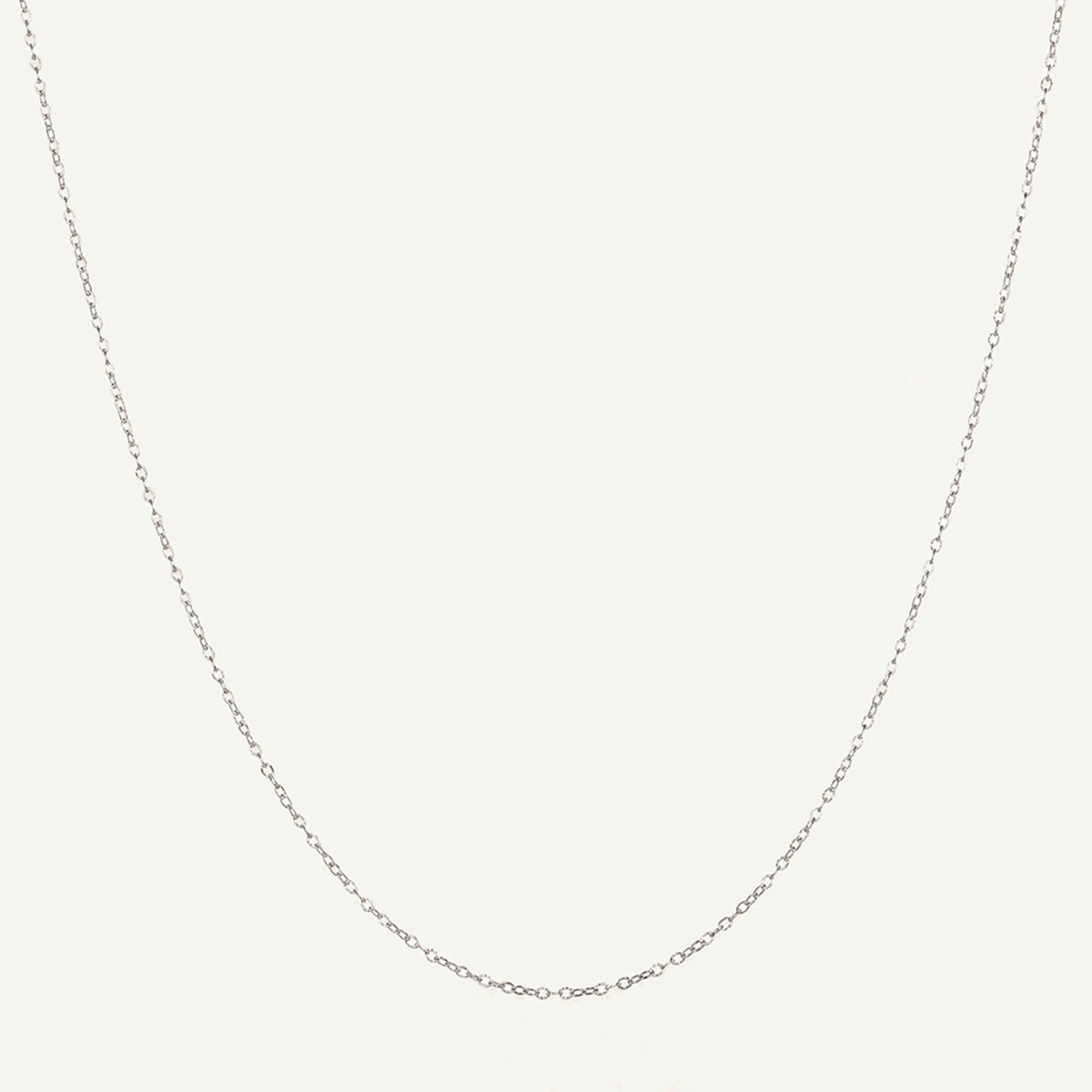 Hammered Cable 0.3mm Chain Threader Necklace