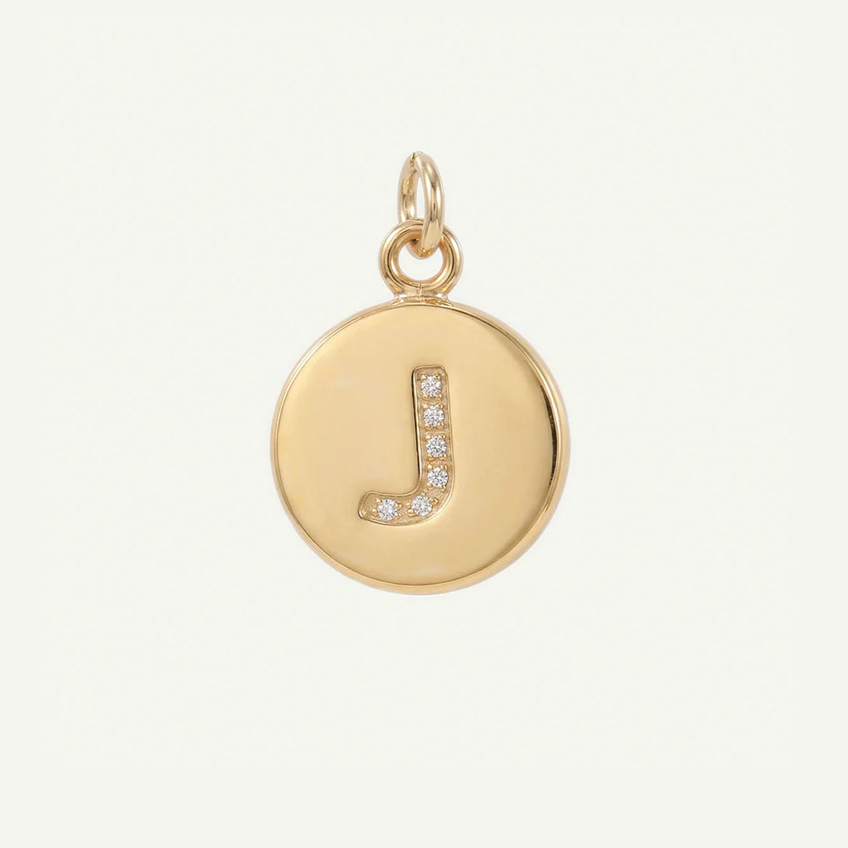 Circle Monogram in Diamond Letter Charm