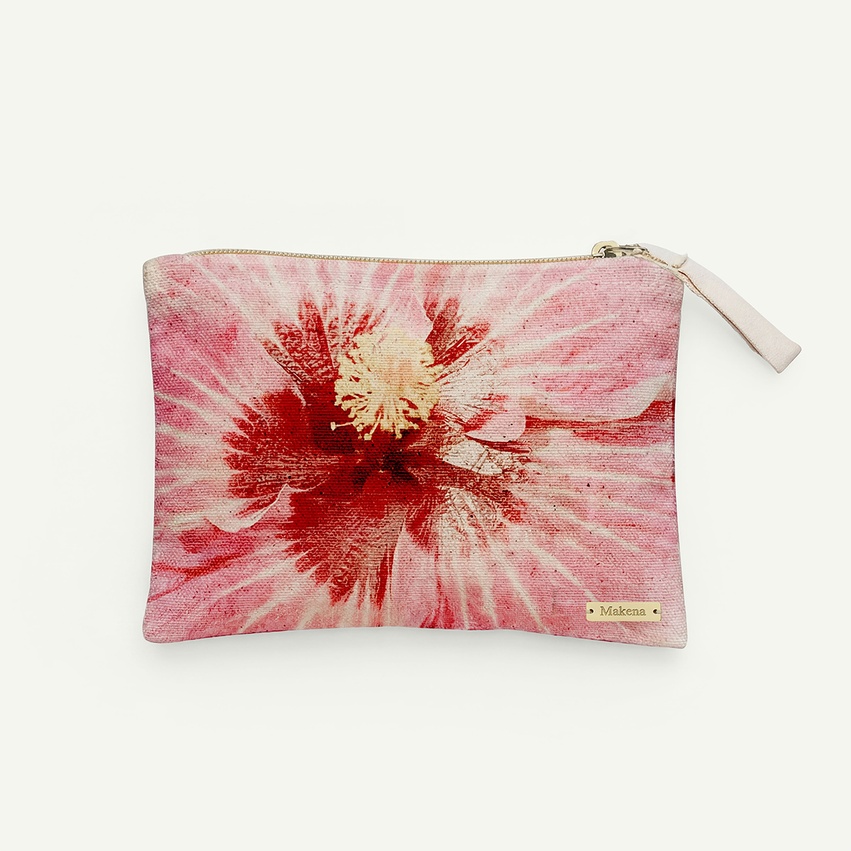Kiki Hibiscus Zip Pouch