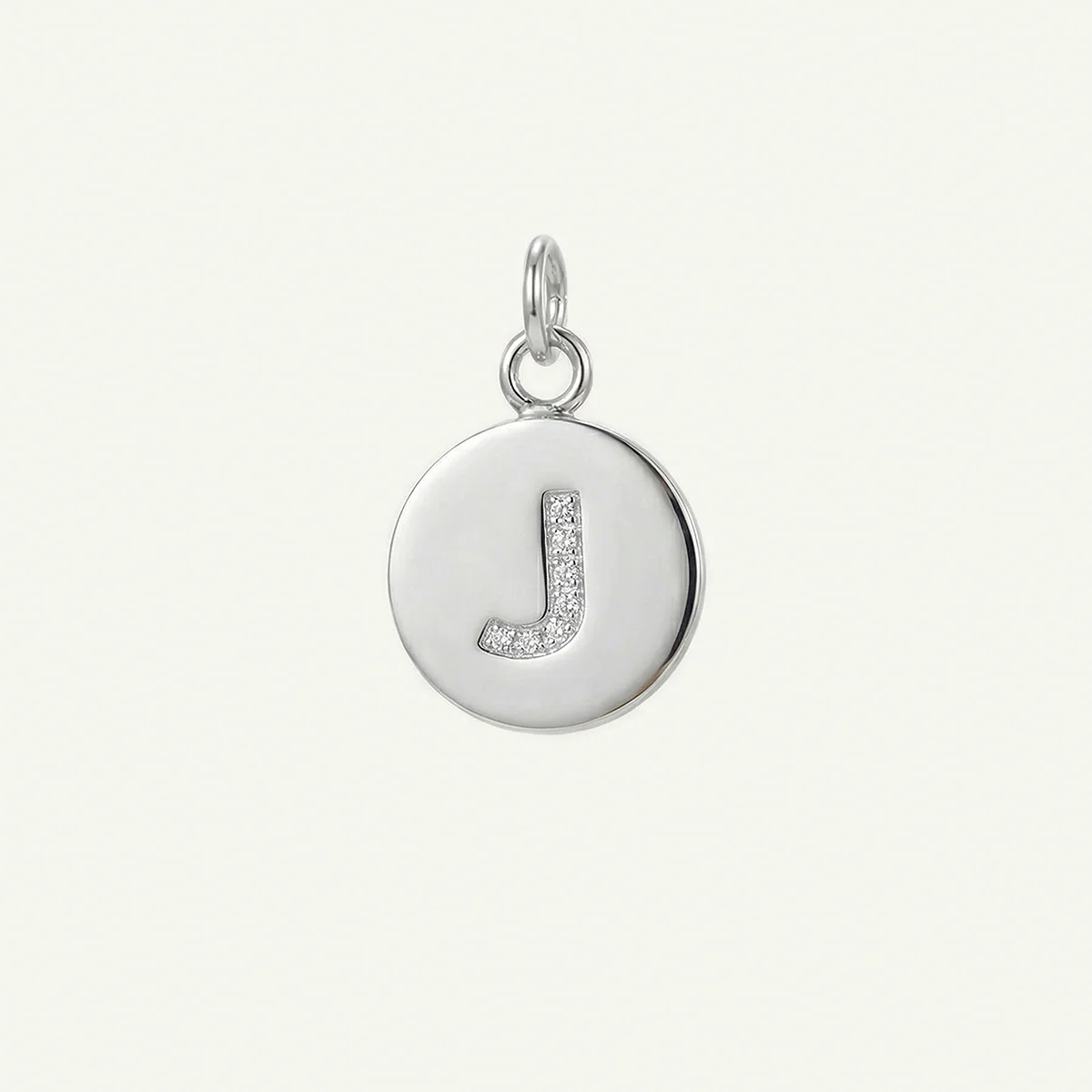 Circle Monogram in Diamond Letter Charm