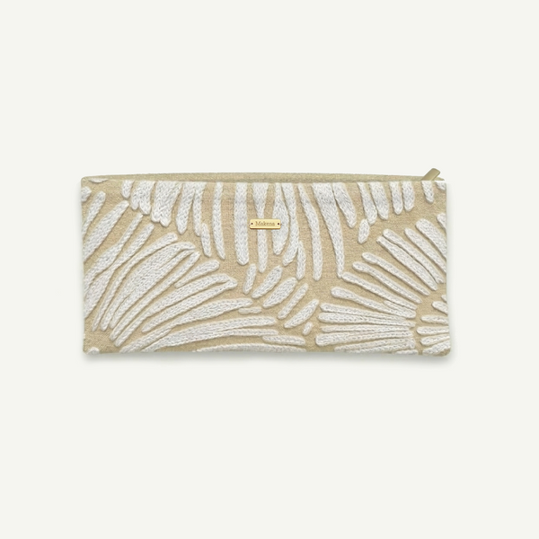 Hinuhinu Spiral Embroidered Small Clutch