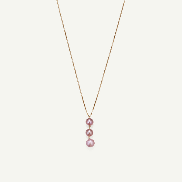 Leia Pink Pearl Necklace