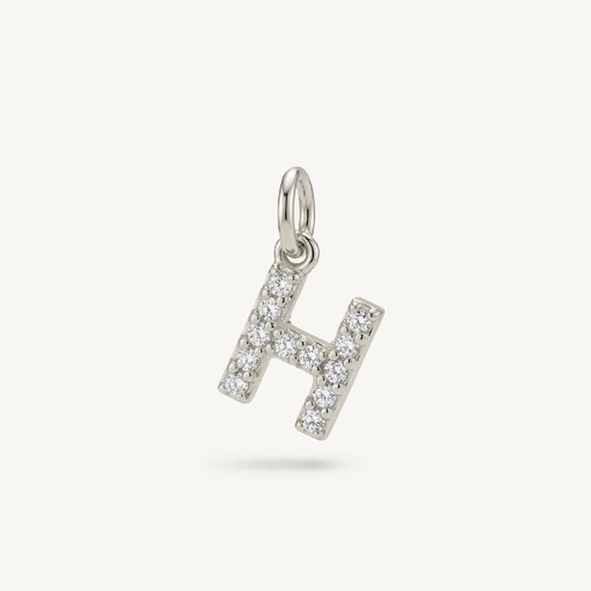 Diamond Monogram Letter Charm
