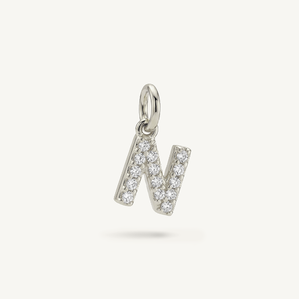Diamond Monogram Letter Charm