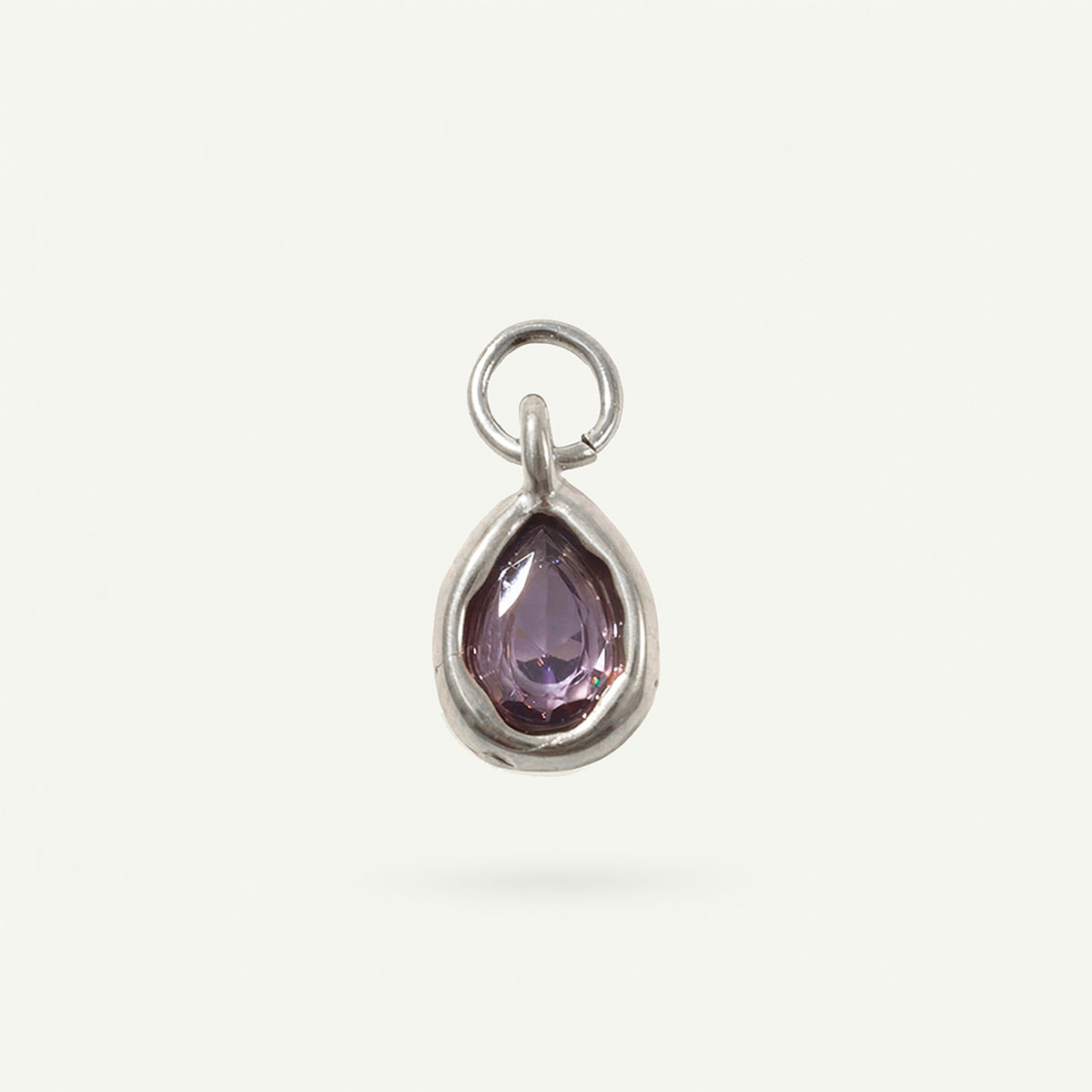 Tear Drop Charm Birthstone
