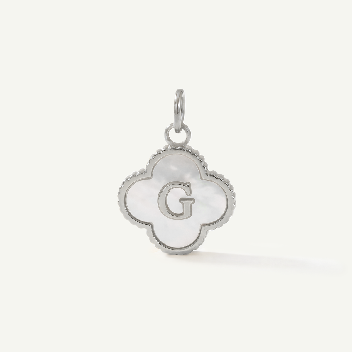MOP Clove Monogram Letter Charm