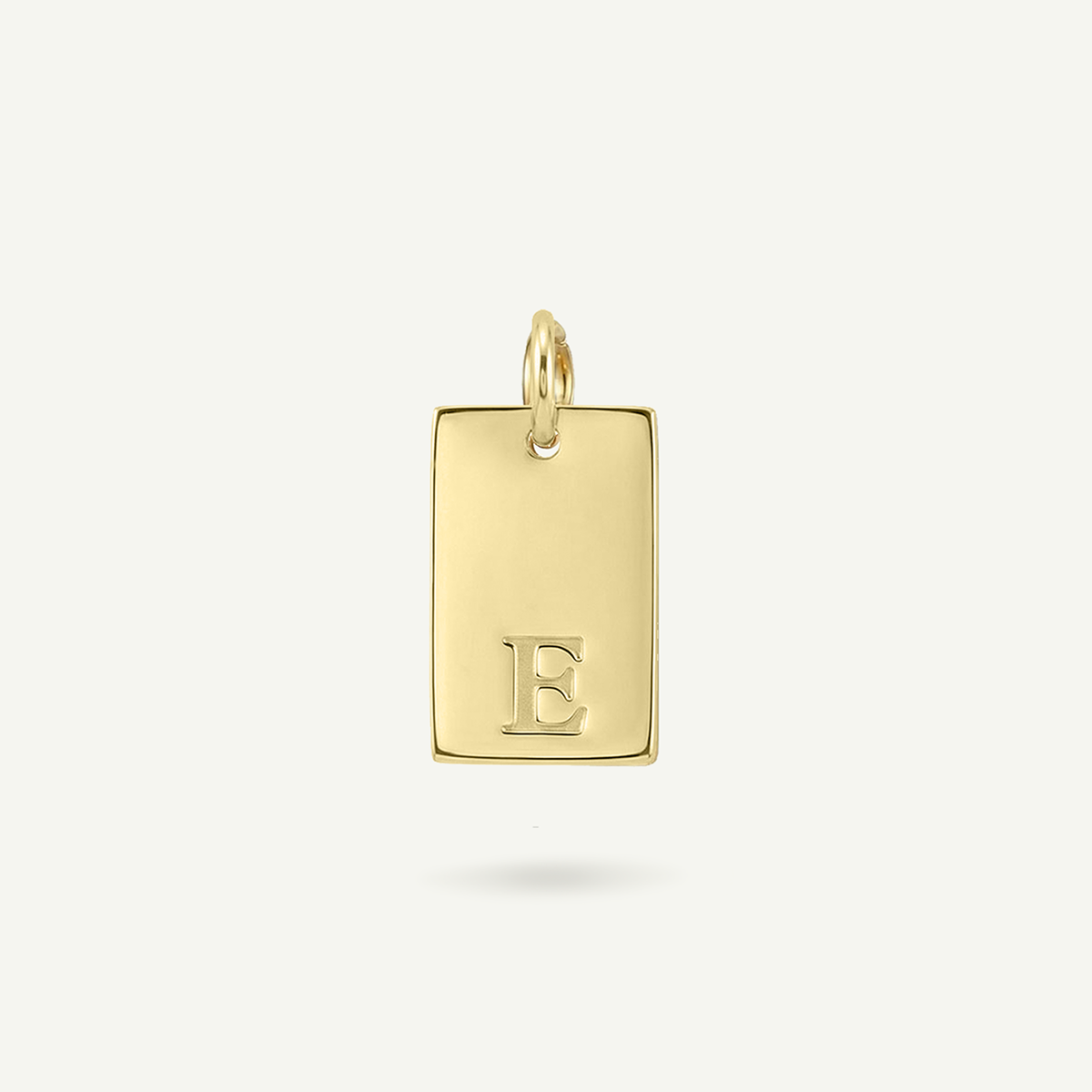 Rectangle #2 Monogram Letter Charm