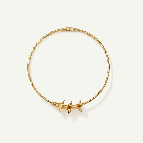 Plumeria Bead Bangle