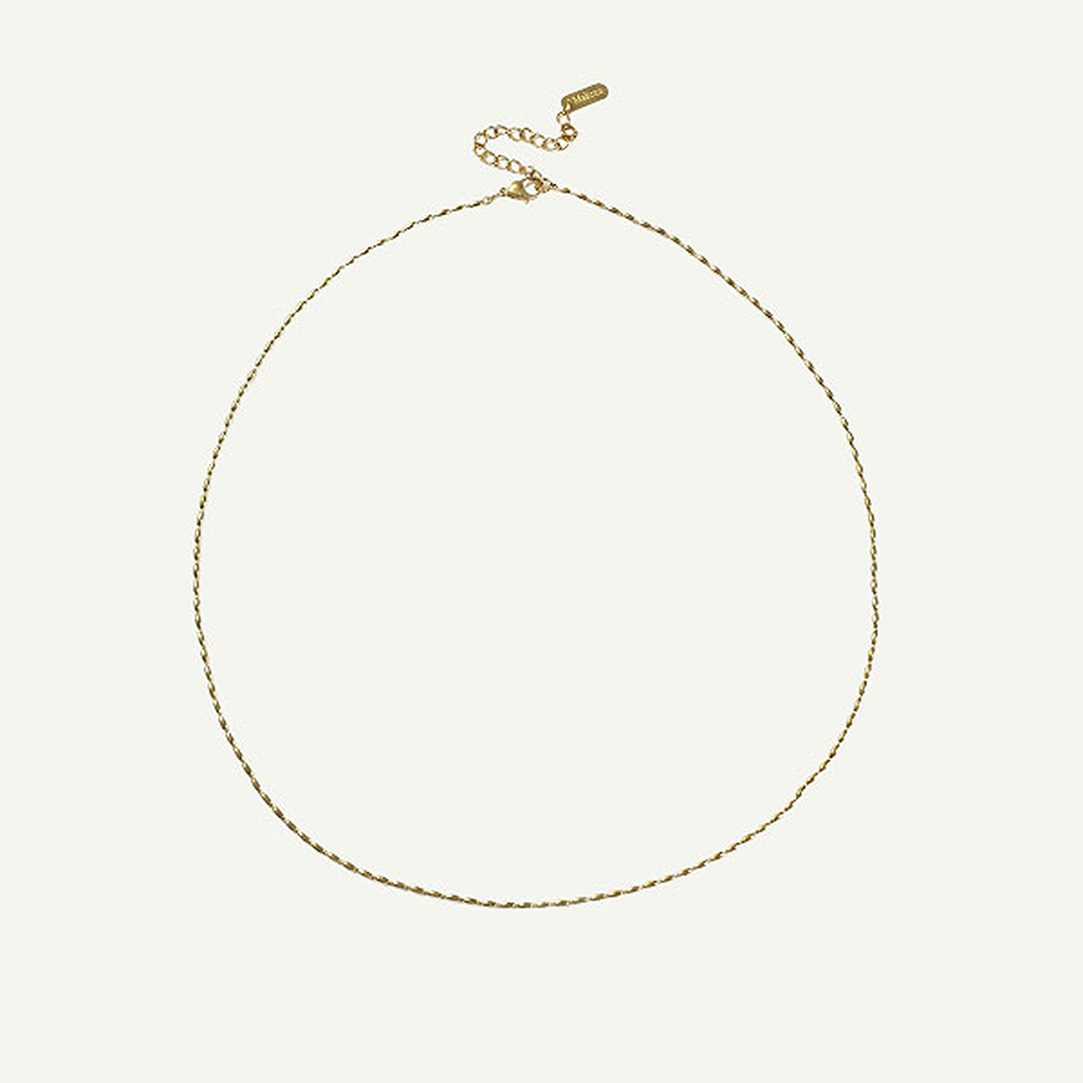 Mari Oval Necklace, Gold
