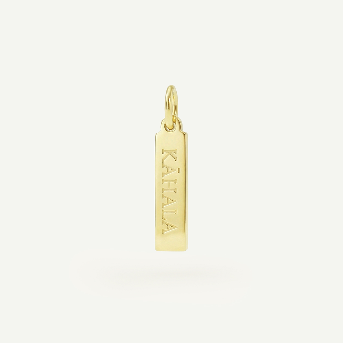 Kahala Rectangle Charm, Gold