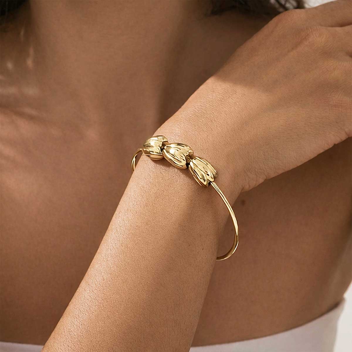 Pikake Bead Bangle