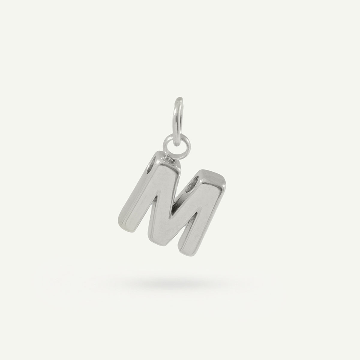 Floating Monogram Letter Charm